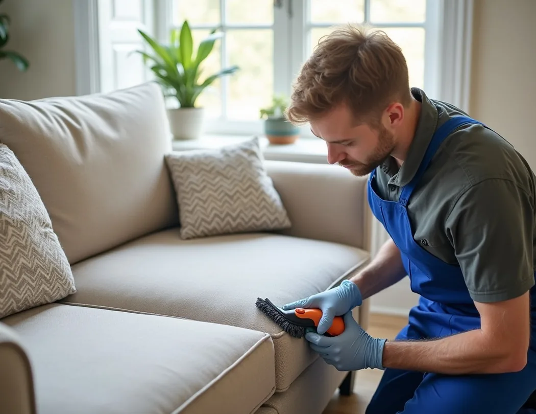 Professional upholstery cleaning service